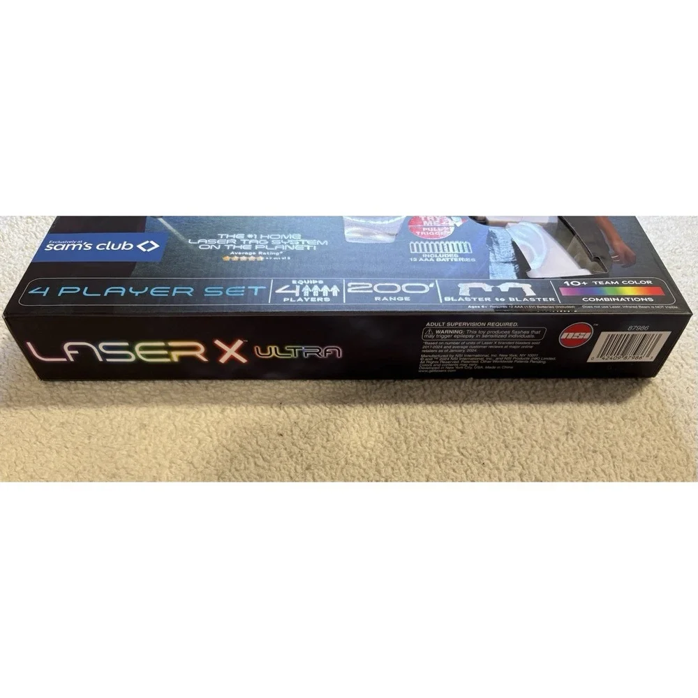 Laser X Ultra 4 Player Laser Tag Set 200 Range Sam's Club Exclusive Tested Works